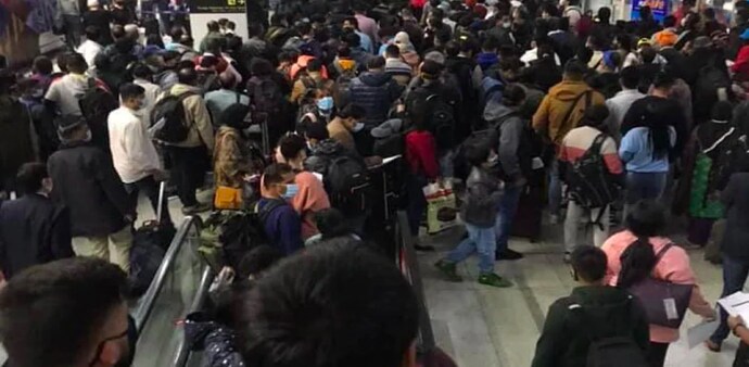 The number of passengers pre-booking their tests on arrival have been going up every day The number of passengers pre-booking their tests on arrival have been going up every day