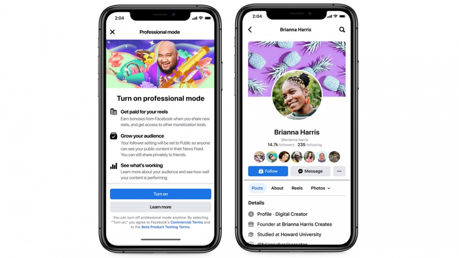 Meta's new Professional profiles are currently being tested Meta's new Professional profiles are currently being tested