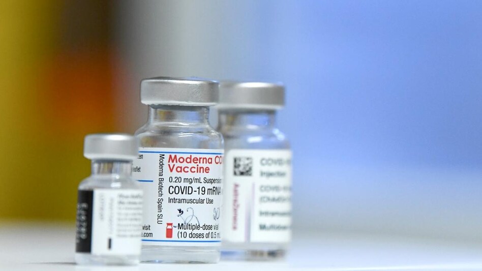 The panel agreed Moderna vaccines could be used on those aged 18 or older for booster shots, the ministry said The panel agreed Moderna vaccines could be used on those aged 18 or older for booster shots, the ministry said
