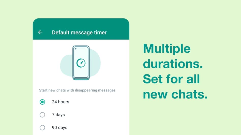 WhatsApp launches new feature that lets you set new chats to disappear WhatsApp launches new feature that lets you set new chats to disappear