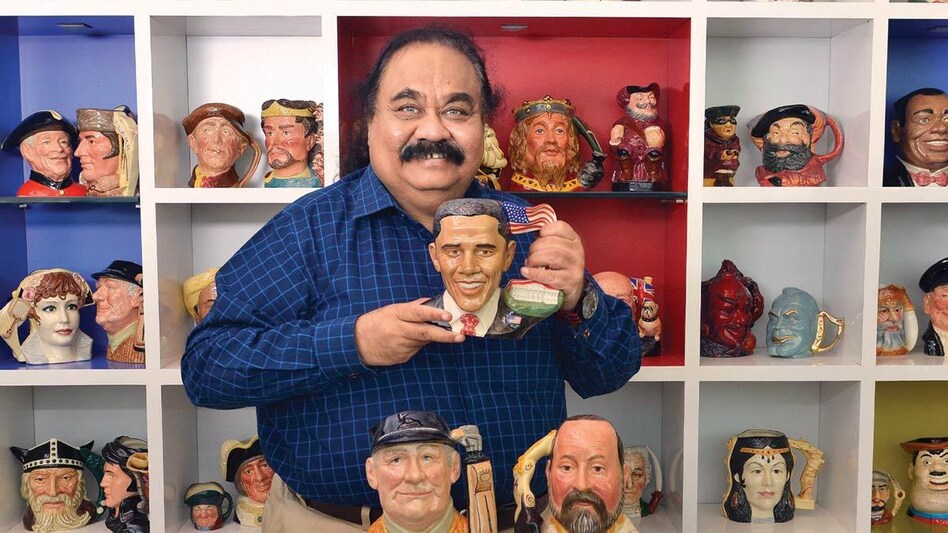 The chairman of Mogae Media has around 350 mugs in his office collected over a couple of decades on trips abroad The chairman of Mogae Media has around 350 mugs in his office collected over a couple of decades on trips abroad