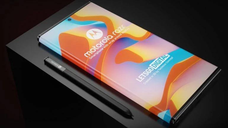 New Motorola phone with wrap around display receives patent