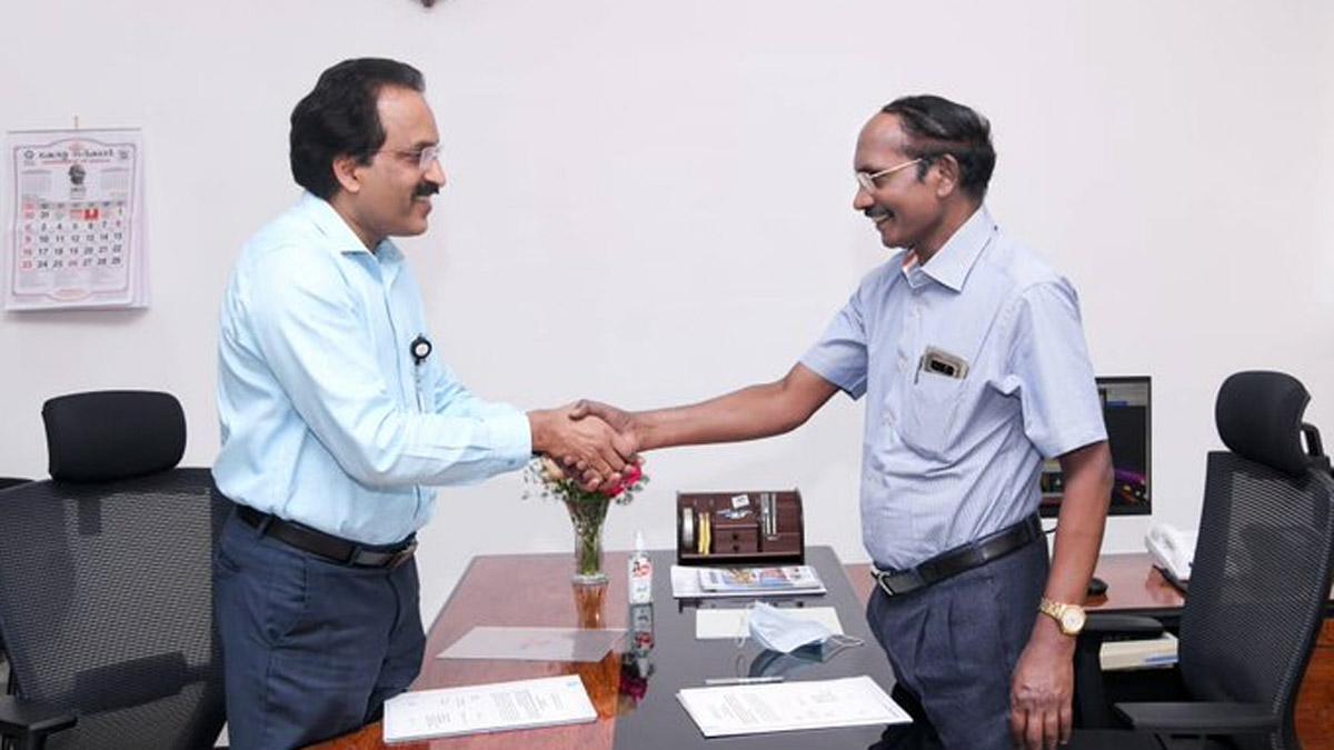 Somanath assumed charge after a stint of four years as the Director, Vikram Sarabhai Space Centre (VSSC), Thiruvananathapuram. Somanath assumed charge after a stint of four years as the Director, Vikram Sarabhai Space Centre (VSSC), Thiruvananathapuram.