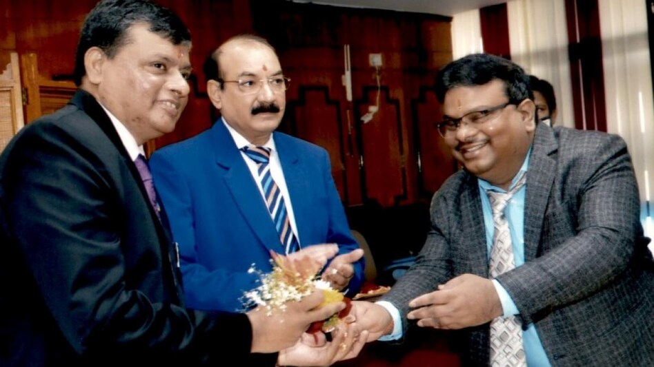 From Left to right – Mr. Ishraq Ali Khan - Executive Director, UCO Bank, Mr. Ajay Vyas - Executive Director, UCO Bank, and Mr. Saroj Kumar Nayak - GM IT, BTD and BPR, UCO Bank. From Left to right – Mr. Ishraq Ali Khan - Executive Director, UCO Bank, Mr. Ajay Vyas - Executive Director, UCO Bank, and Mr. Saroj Kumar Nayak - GM IT, BTD and BPR, UCO Bank.