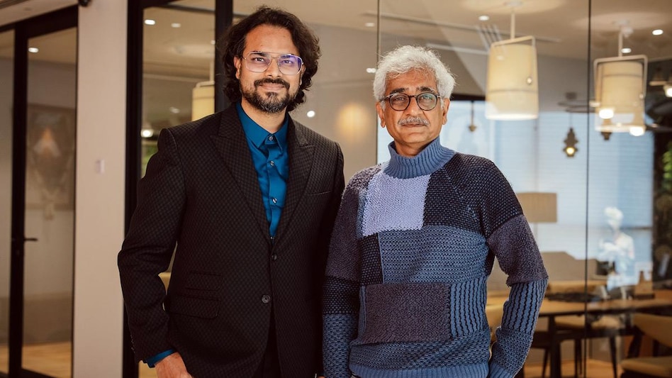 Designer Rahul Mishra with Darshan Mehta CEO of Reliance Brands Limited Designer Rahul Mishra with Darshan Mehta CEO of Reliance Brands Limited