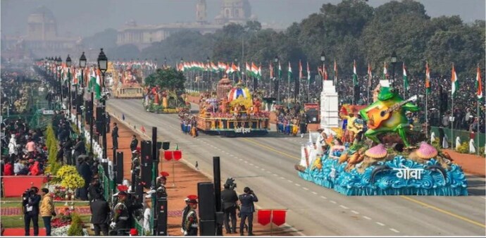 Tableaus will go till the Red Fort and will be parked over there for public display and will stop at National Stadium. Tableaus will go till the Red Fort and will be parked over there for public display and will stop at National Stadium.