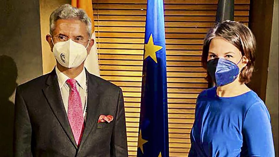 External Affairs Minister S Jaishankar with German Foreign Minister Annalena Baerbock, during his visit to Germany. External Affairs Minister S Jaishankar with German Foreign Minister Annalena Baerbock, during his visit to Germany.