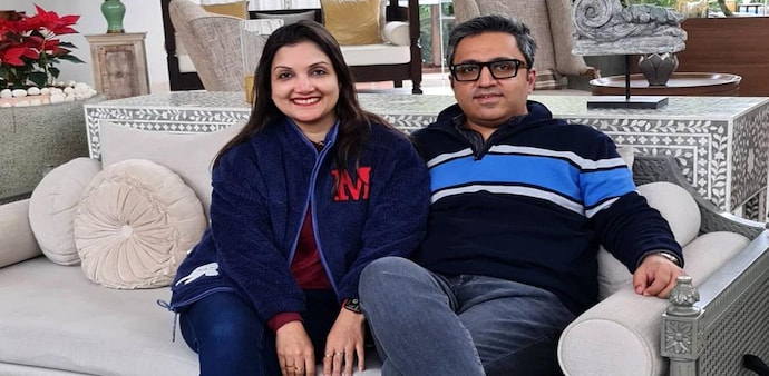 Madhuri Jain and Ashneer Grover Madhuri Jain and Ashneer Grover