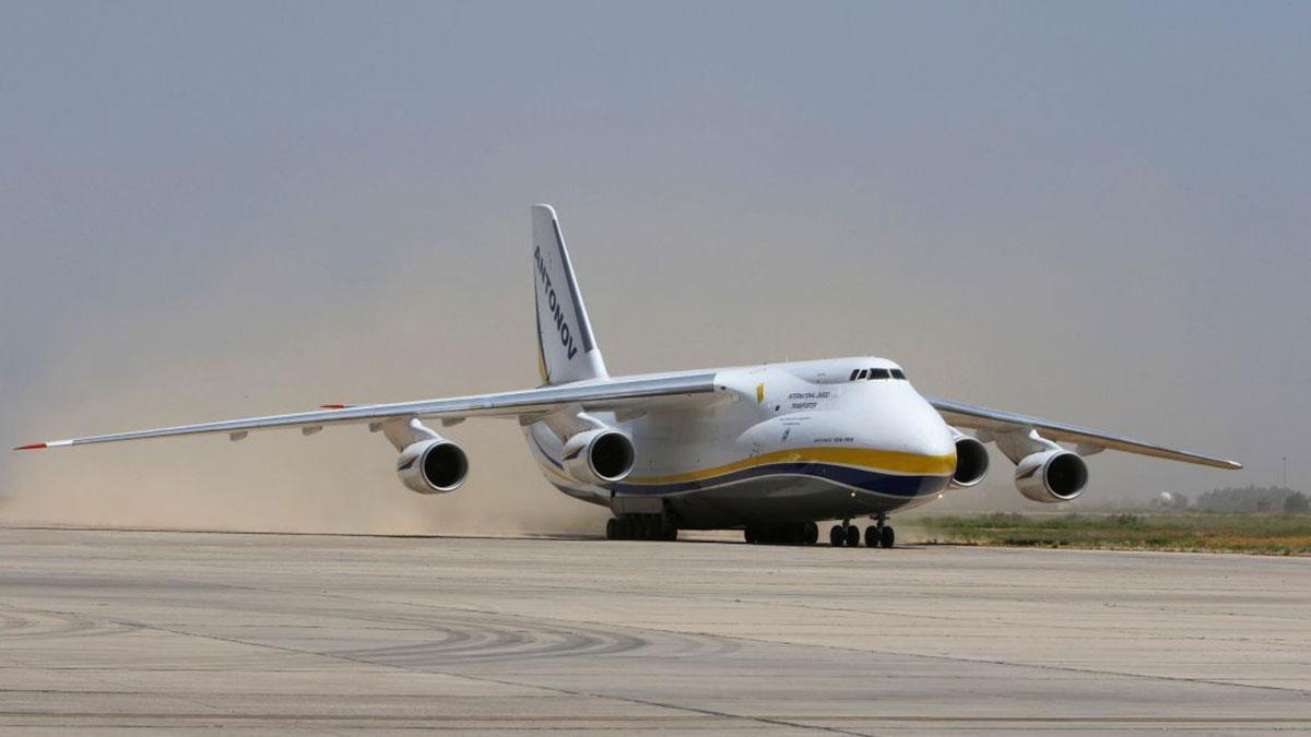Antonov AN-124 RUSLAN is the world’s largest production transport airplane Antonov AN-124 RUSLAN is the world’s largest production transport airplane