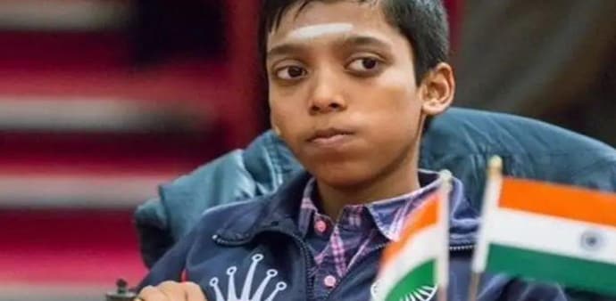Praggnanandhaa won with black pieces in 39 moves in a Tarrasch variation game early on Monday to halt Carlsen's run of three straight wins. Praggnanandhaa won with black pieces in 39 moves in a Tarrasch variation game early on Monday to halt Carlsen's run of three straight wins.
