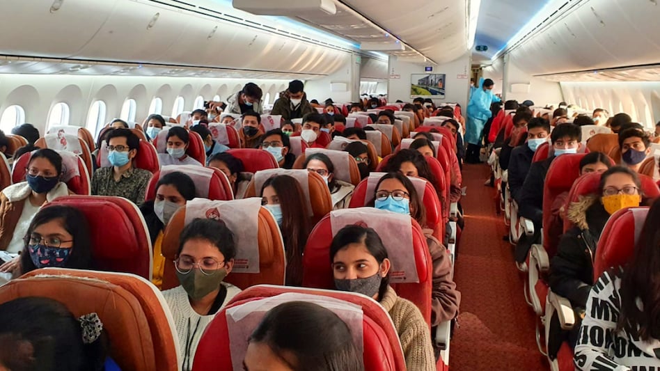 The flight is heading to Mumbai with 219 Indian nationals from Ukraine onboard. The flight is heading to Mumbai with 219 Indian nationals from Ukraine onboard.