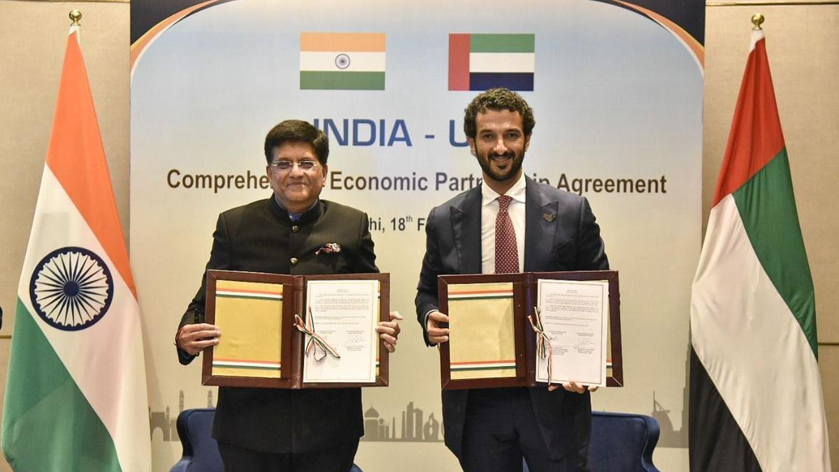 The agreement, dubbed as the Comprehensive Economic Partnership Agreement (CEPA), was signed and exchanged by Commerce and Industry Minister Piyush Goyal and UAE Minister of Economy Abdulla bin Touq Al Marri. The agreement, dubbed as the Comprehensive Economic Partnership Agreement (CEPA), was signed and exchanged by Commerce and Industry Minister Piyush Goyal and UAE Minister of Economy Abdulla bin Touq Al Marri.