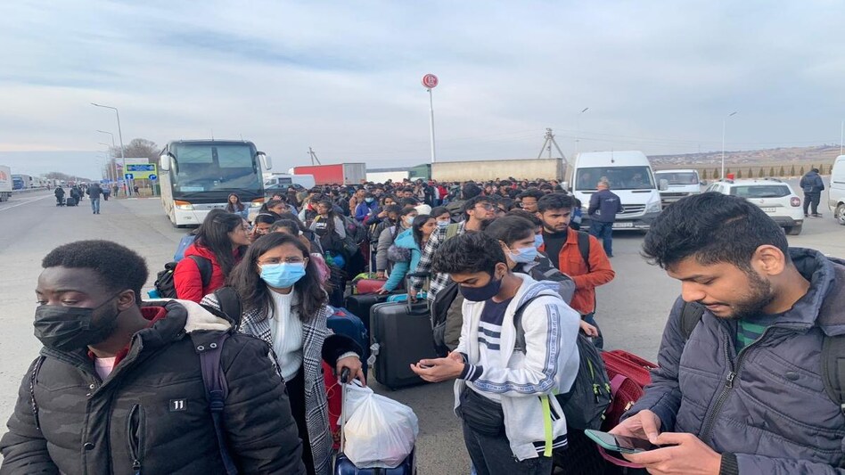 The Indian embassy in Ukraine said over 470 students will exit Ukraine and enter Romania through the Porubne-Siret border on Friday. The Indian embassy in Ukraine said over 470 students will exit Ukraine and enter Romania through the Porubne-Siret border on Friday.