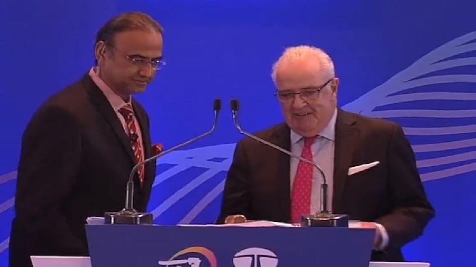 Charu Sharma filled in for Hugh Edmeades. (Courtesy: IPL Twitter handle) Charu Sharma filled in for Hugh Edmeades. (Courtesy: IPL Twitter handle)