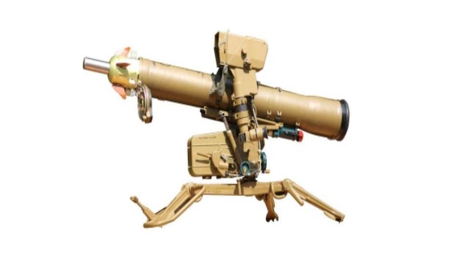 Konkurs-M missile mounted on a launcher Konkurs-M missile mounted on a launcher