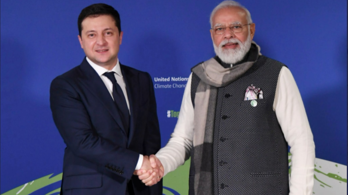 Zelenskyy said that he informed PM Modi about the course of Ukraine repulsing Russian aggression. Zelenskyy said that he informed PM Modi about the course of Ukraine repulsing Russian aggression.