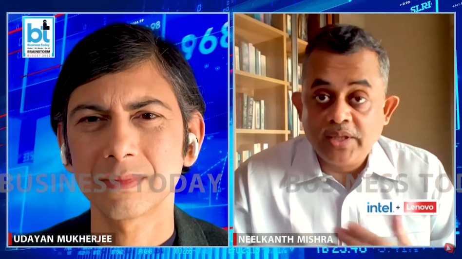 Neelkanth Mishra, head of equity strategy-India, Credit Suisse in conversation with Udayan Mukherjee at the Business Today Budget Brainstorm event. Neelkanth Mishra, head of equity strategy-India, Credit Suisse in conversation with Udayan Mukherjee at the Business Today Budget Brainstorm event.