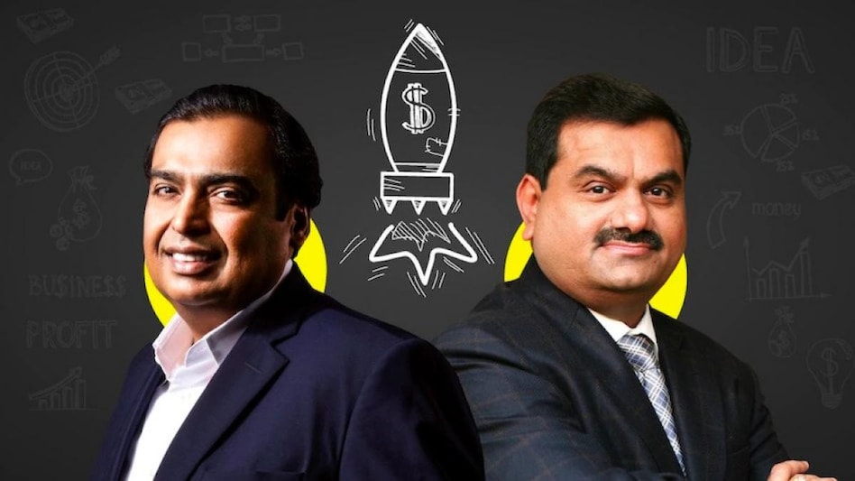 Mukesh Ambani and Gautam Adani Mukesh Ambani and Gautam Adani