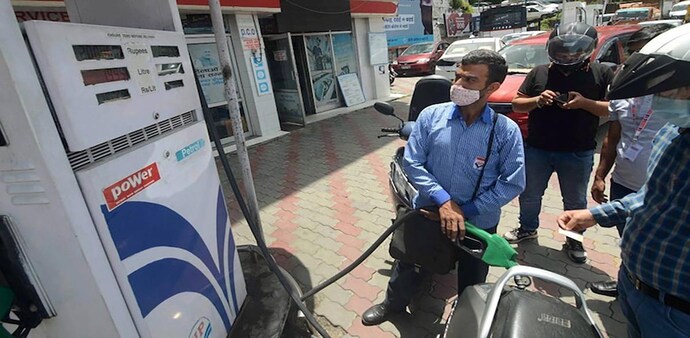 In all, petrol and diesel prices have gone up by Rs 5.60 per litre each. In all, petrol and diesel prices have gone up by Rs 5.60 per litre each.