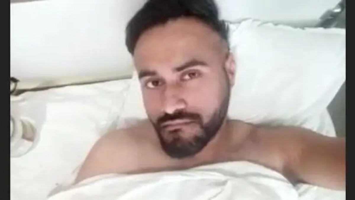 Indian student, Harjot, who was shot in Kyiv (Screengrab from Zoom video/India Today TV)