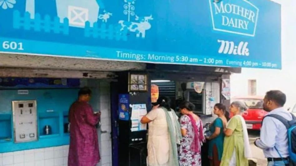 Mother Dairy milk is available in over 100 cities across the country. Mother Dairy milk is available in over 100 cities across the country.