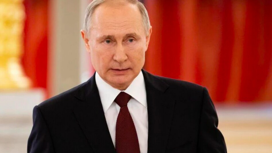 Putin was shown on TV taking part online, from his residence outside Moscow, in a flag-raising ceremony for a ferry in northern Russia. Putin was shown on TV taking part online, from his residence outside Moscow, in a flag-raising ceremony for a ferry in northern Russia.