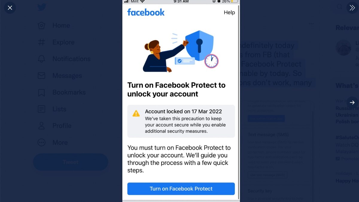 If you have not activated Facebook Protect, you may lose access to your Facebook account - Vimarsana News