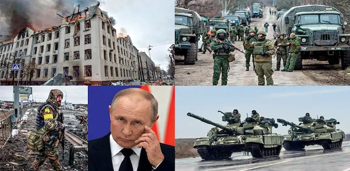 (Clockwise from top left) bombing in Kharkiv; pro-Russia separatists; Ukrainian tanks; Vladimir Putin; wreckage of Russian military vehicles; (Photos: Getty Images, Reuters, AP and AFP) (Clockwise from top left) bombing in Kharkiv; pro-Russia separatists; Ukrainian tanks; Vladimir Putin; wreckage of Russian military vehicles; (Photos: Getty Images, Reuters, AP and AFP)