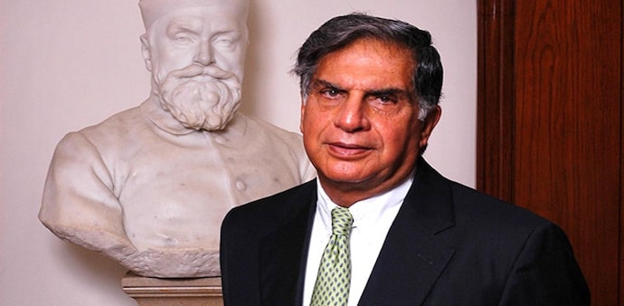 Ratan Tata also shared his photograph with the bust of the Tata Group founder. (Image: Twitter/@RNTata2000) Ratan Tata also shared his photograph with the bust of the Tata Group founder. (Image: Twitter/@RNTata2000)