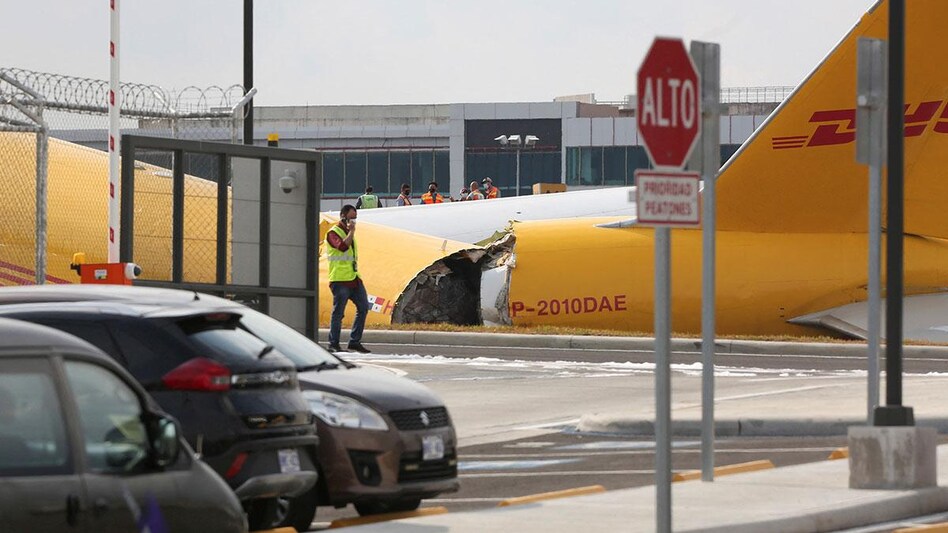 DHL, part of Deutsche Post AG, said the crew was unharmed and that one member was undergoing a medical review as a precaution. DHL, part of Deutsche Post AG, said the crew was unharmed and that one member was undergoing a medical review as a precaution.