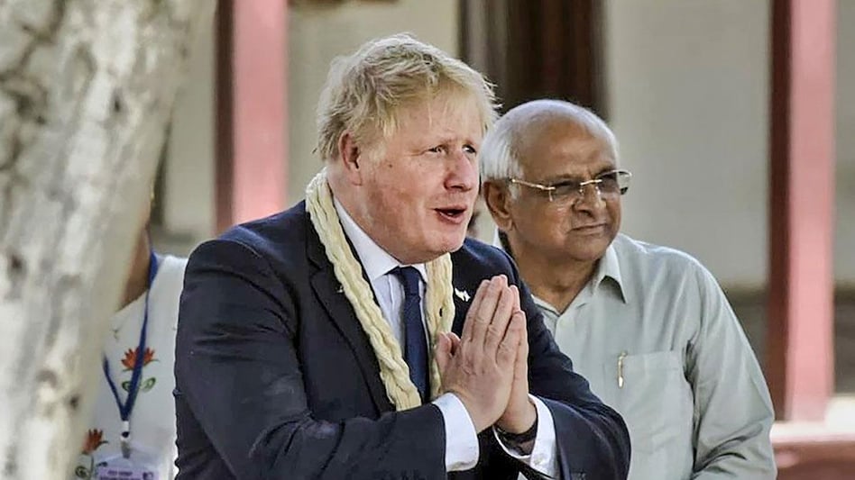 UK PM Boris Johnson in India UK PM Boris Johnson in India