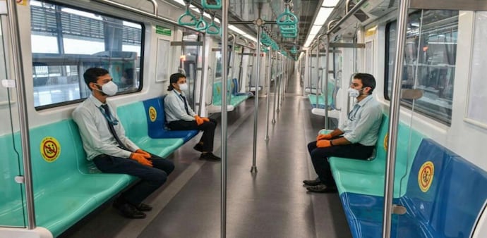 DMRC was responding to a Twitter user who had asked if wearing masks was compulsory on the metro. DMRC was responding to a Twitter user who had asked if wearing masks was compulsory on the metro.
