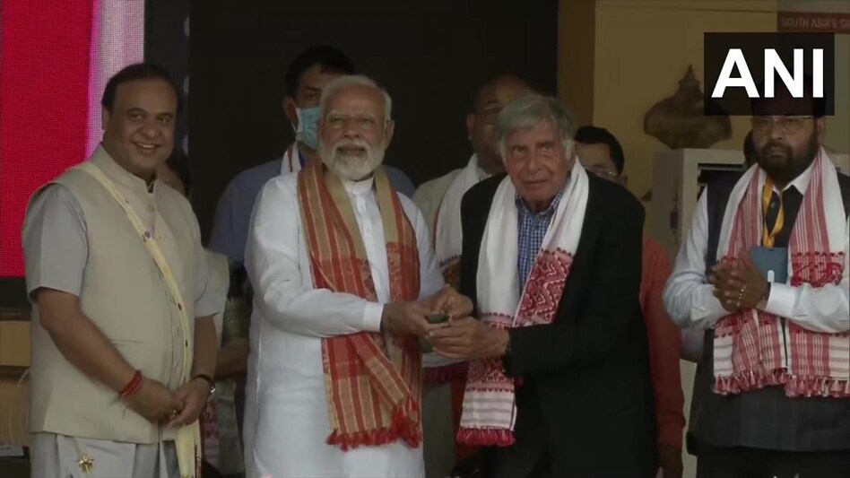 PM Modi and Rata Tata also laid the foundation of seven more new cancer hospitals in Dhubri, Nalbari, Goalpara, Nagaon, Sivasagar, Tinsukia and Golaghat. PM Modi and Rata Tata also laid the foundation of seven more new cancer hospitals in Dhubri, Nalbari, Goalpara, Nagaon, Sivasagar, Tinsukia and Golaghat.