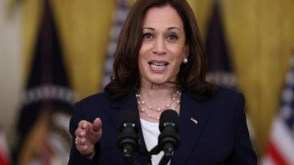 Harris completed her two-dose regimen of the Moderna Covid-19 vaccine in January 2021. Harris completed her two-dose regimen of the Moderna Covid-19 vaccine in January 2021.