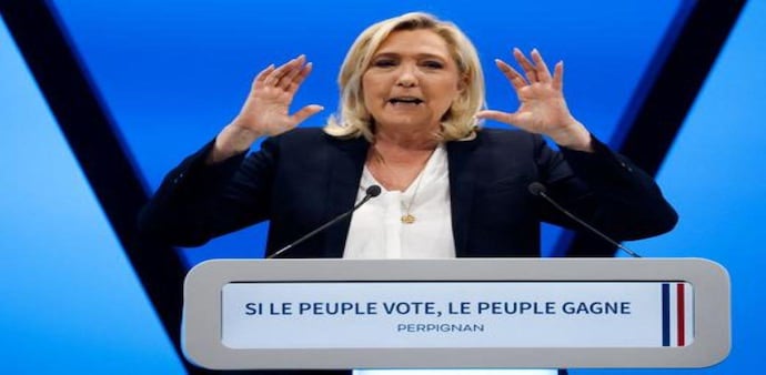 Le Pen, 53, has been boosted by a months-long focus on cost of living issues and falling support for her far-right rival, Eric Zemmour. Le Pen, 53, has been boosted by a months-long focus on cost of living issues and falling support for her far-right rival, Eric Zemmour.