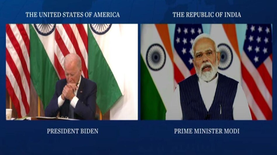 The Modi-Biden meeting precedes the fourth India-US '2+2' dialogue in Washington. The Modi-Biden meeting precedes the fourth India-US '2+2' dialogue in Washington.