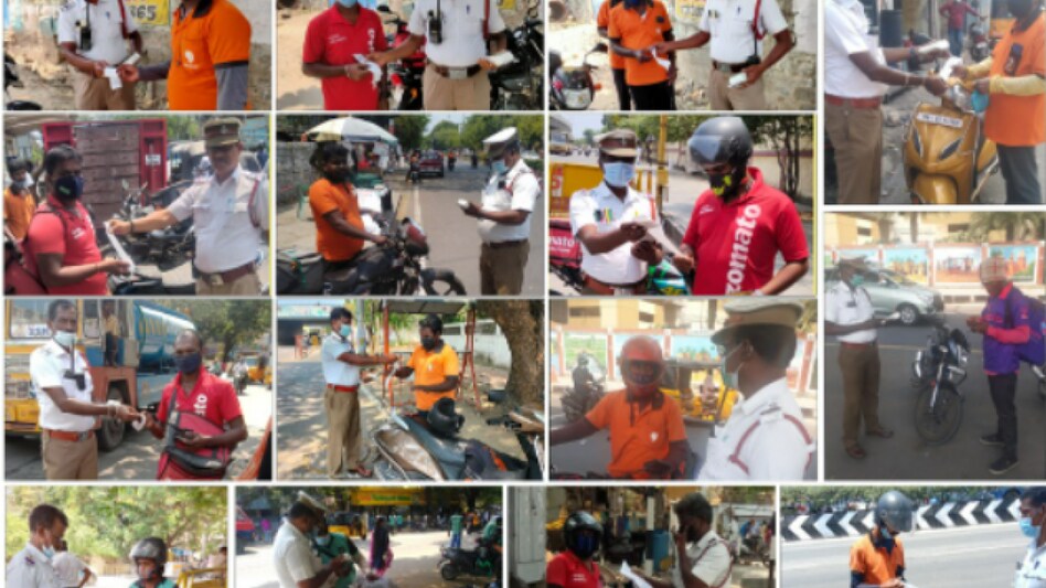 Out of the cases registered against delivery agents, most were for signal violation at 581. (Photo: GCTP) Out of the cases registered against delivery agents, most were for signal violation at 581. (Photo: GCTP)