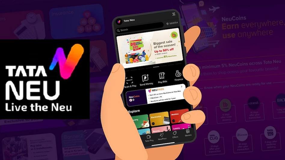 India's first super app, Tata Neu has gone live for the users across India offering a bouqet of services India's first super app, Tata Neu has gone live for the users across India offering a bouqet of services
