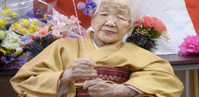 Kane Tanaka was born in 1903. (Photo: Reuters) Kane Tanaka was born in 1903. (Photo: Reuters)