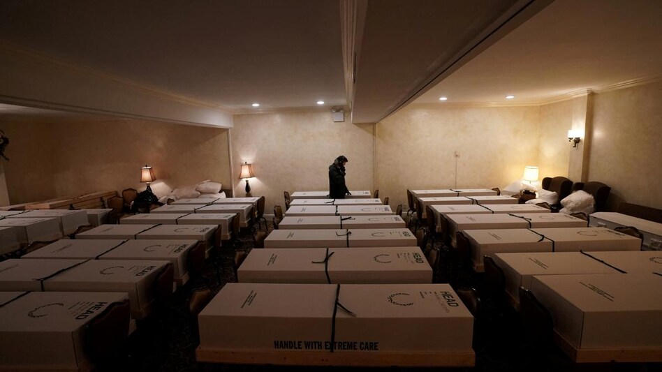 The milestone comes more than three months after the U.S. reached 900,000 dead. The milestone comes more than three months after the U.S. reached 900,000 dead.