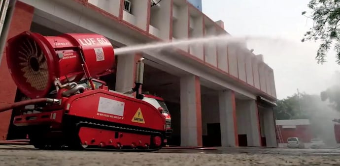 These remote-controlled robots will be able to douse fires in narrow streets, warehouses, basements, forests, and even enter oil and chemical tankers, the government said. These remote-controlled robots will be able to douse fires in narrow streets, warehouses, basements, forests, and even enter oil and chemical tankers, the government said.