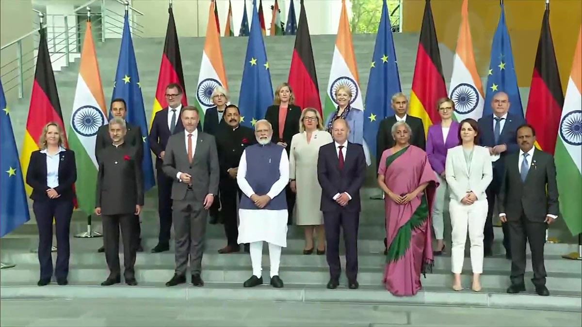 PM Modi holds bilateral talks with German Chancellor Olaf Scholz in Berlin (Photo: ANI) PM Modi holds bilateral talks with German Chancellor Olaf Scholz in Berlin (Photo: ANI)