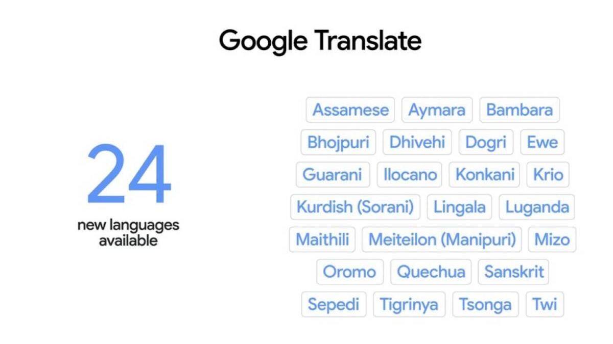 Google Translate adds Assamese, Bhojpuri, Maithili, 5 more Indian languages - BusinessToday