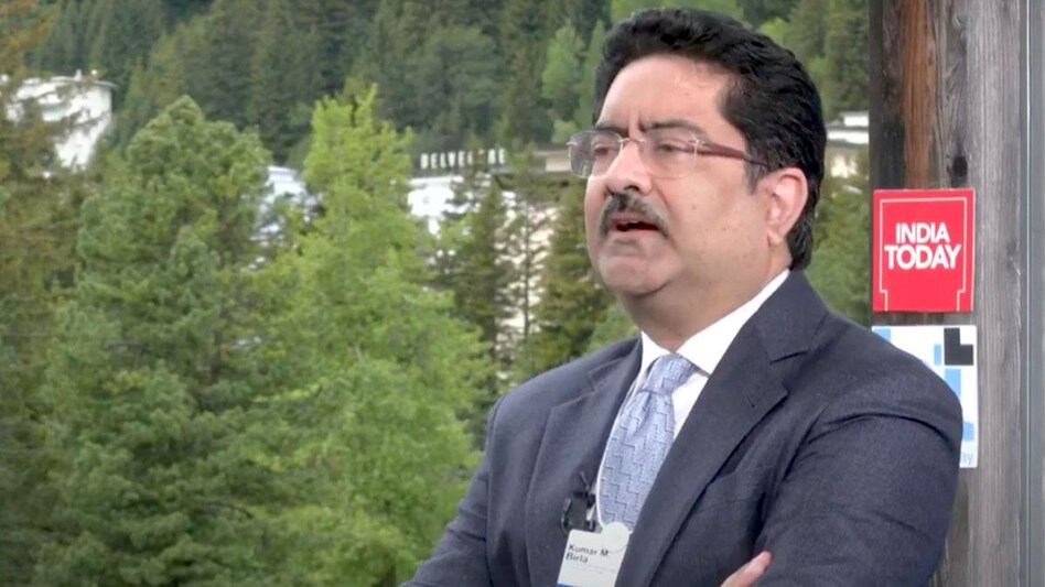 KM Birla in Davos KM Birla in Davos