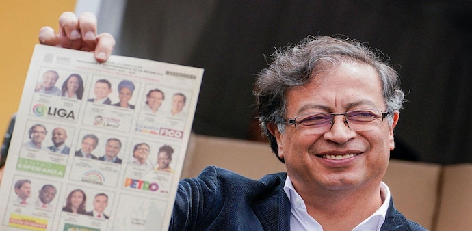 Petro, a former mayor of capital Bogota and current senator, has pledged to fight inequality with free university education, pension reforms and high taxes on unproductive land Petro, a former mayor of capital Bogota and current senator, has pledged to fight inequality with free university education, pension reforms and high taxes on unproductive land