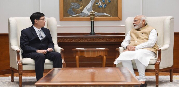 'Glad to meet Mr. Young Liu, Chairman, Foxconn. I welcome their plans for expanding electronics manufacturing capacity in India, including in semiconductors,'' Modi said in a tweet. 'Glad to meet Mr. Young Liu, Chairman, Foxconn. I welcome their plans for expanding electronics manufacturing capacity in India, including in semiconductors,'' Modi said in a tweet.