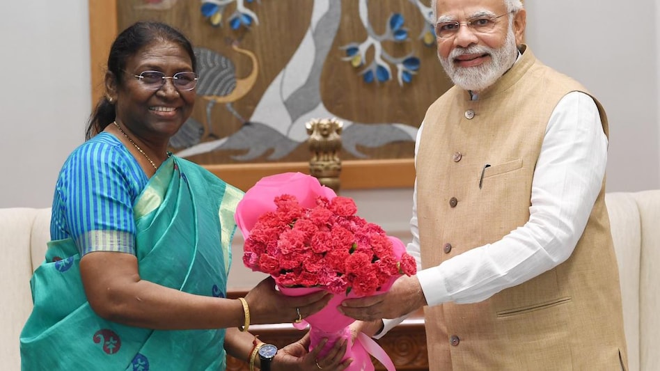 Presidential poll: NDA's candidate Droupadi Murmu meets PM Modi (PMO Twitter handle) Presidential poll: NDA's candidate Droupadi Murmu meets PM Modi (PMO Twitter handle)