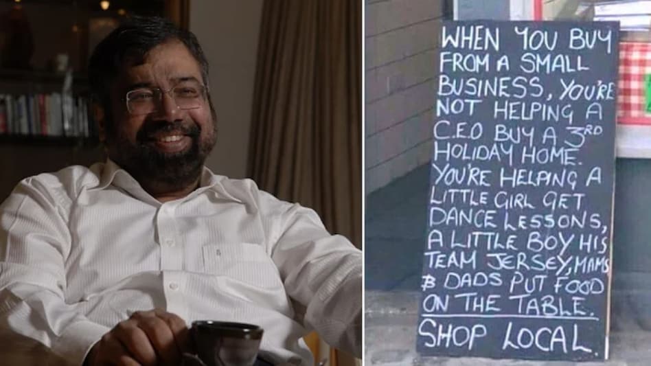 Harsh Goenka urges his follows to support local vendors. (Image source: Twitter) Harsh Goenka urges his follows to support local vendors. (Image source: Twitter)