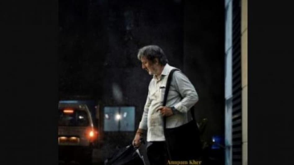 Kher took to Instagram to share the wrap announcement and the first look poster of the film. Photo source: Instagram Kher took to Instagram to share the wrap announcement and the first look poster of the film. Photo source: Instagram