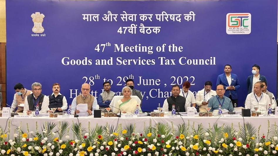 Union Finance Minister Nirmala Sitharaman chairs the 47th meeting of the GST Council in Chandigarh, today. Photo: PIB Union Finance Minister Nirmala Sitharaman chairs the 47th meeting of the GST Council in Chandigarh, today. Photo: PIB